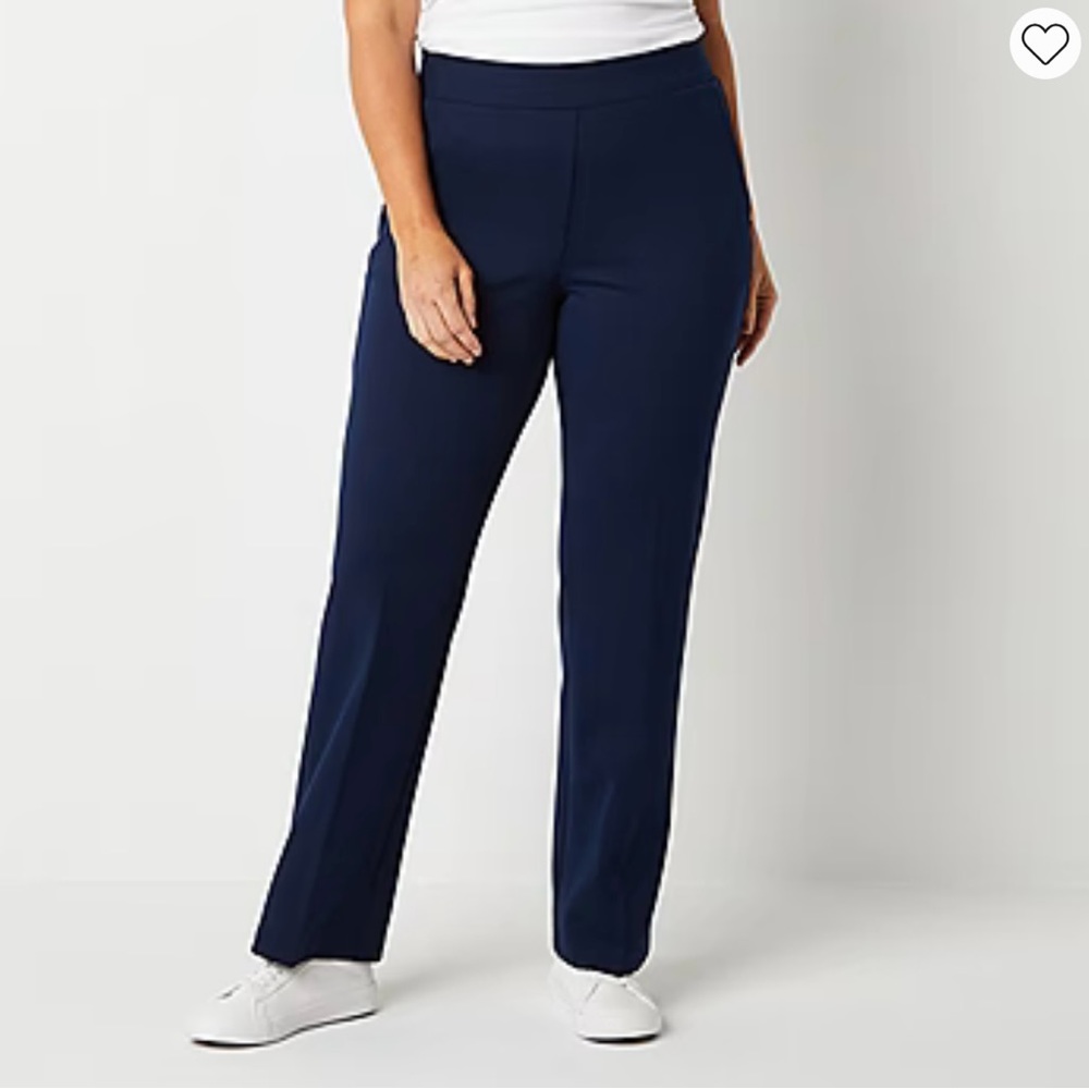 Liz Claiborne Classic Navy Blue Stretchy Pant Women’s Size 16